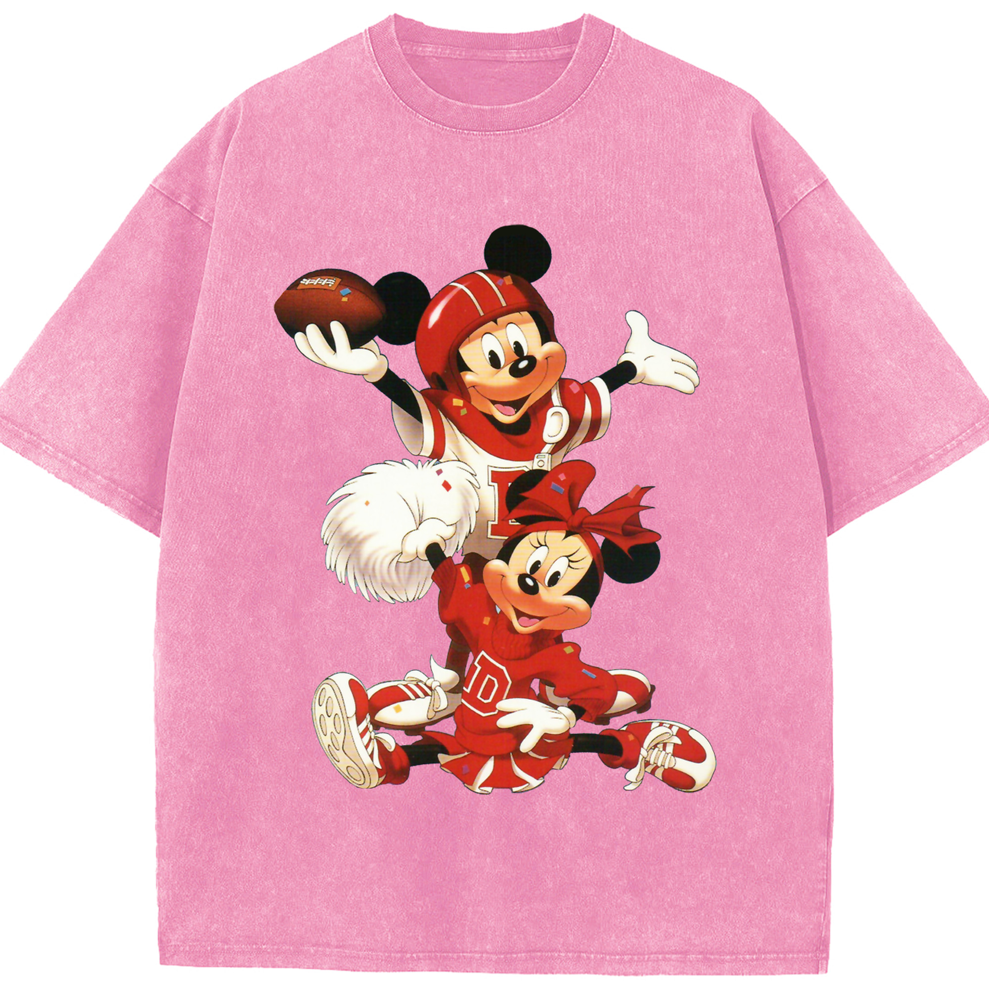 （画像用） ミッキーマウス Mickey Mouse 綿100% ヴィンテージ風 半袖Tシャツ（フロントプリント）